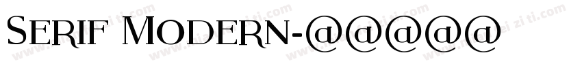 Serif Modern字体转换